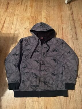 Altus Men's Gray Graphic Zip-Up Hooded Jacket